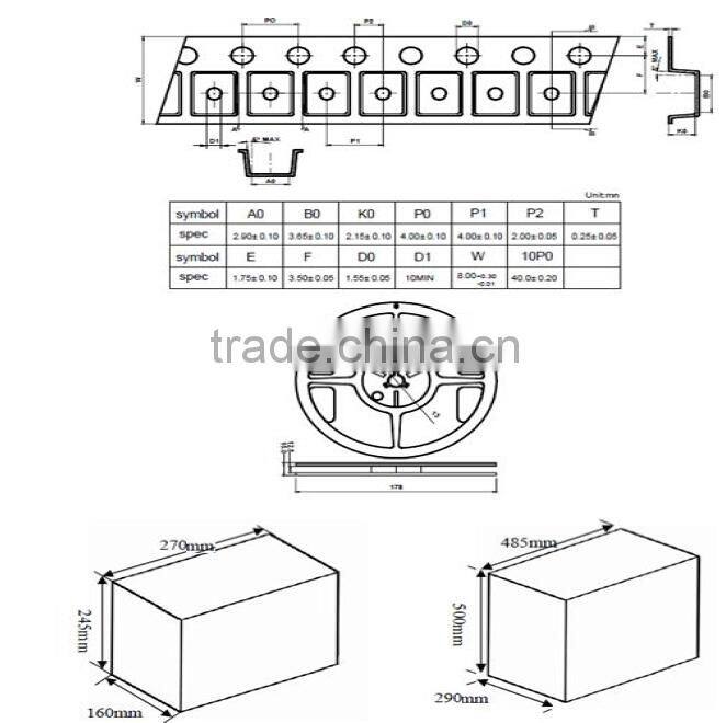 manufacturer bulk sale high lumens 3.0-3.2V 0.2W 24-26lm 21-23V 0.5W 50-60lm 2835SMD LED lamp