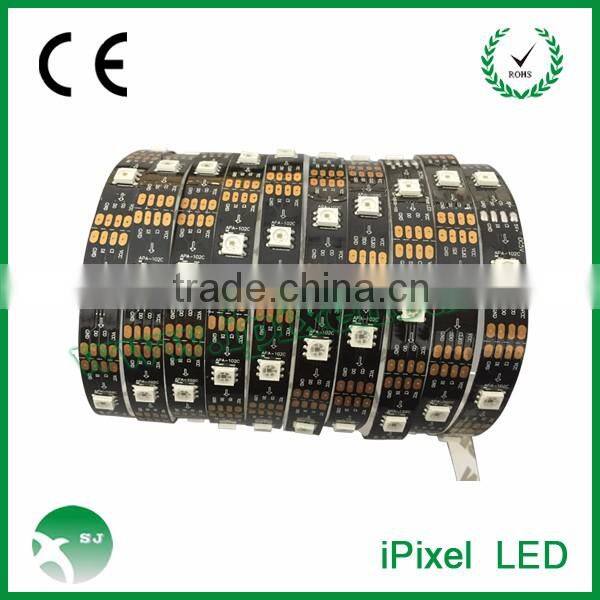 weatherproof dotstar apa102c 60 black pcb smd 5050 rgb led strip 5v