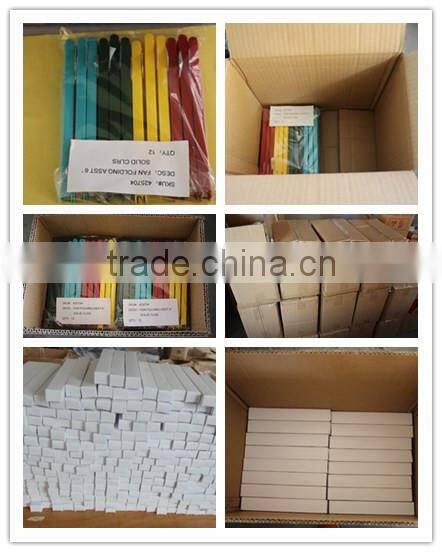 carft promotion plastic with paper fan