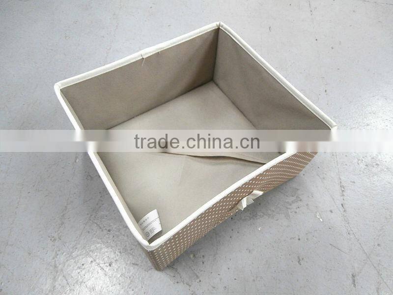 spots printing non woven foldable rectangular storage box