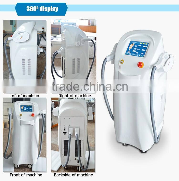 2 in 1 professional hair removal vertcial diode laser e light hair removal/diode laser shr hair removal