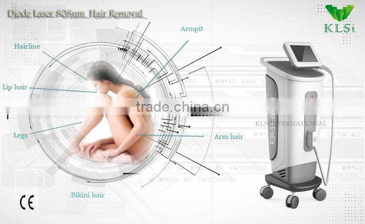 KLSi Famous sales 808 diode laser hair removal machine for sale