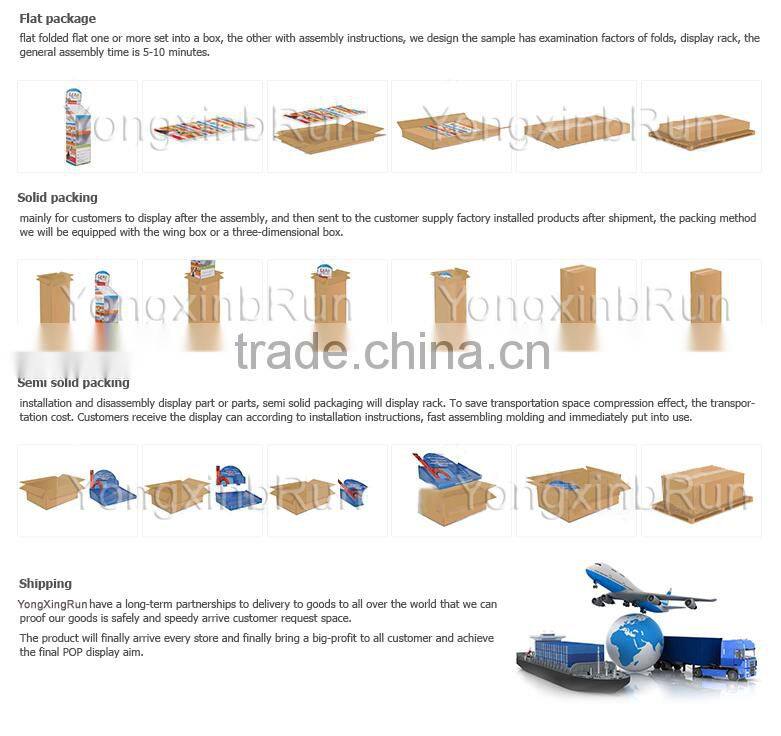 school bus shaped cardboard display