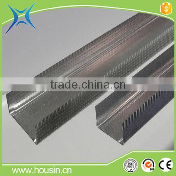 gypsum galvanzied light gauge metal steel stud track for drywall partitions .