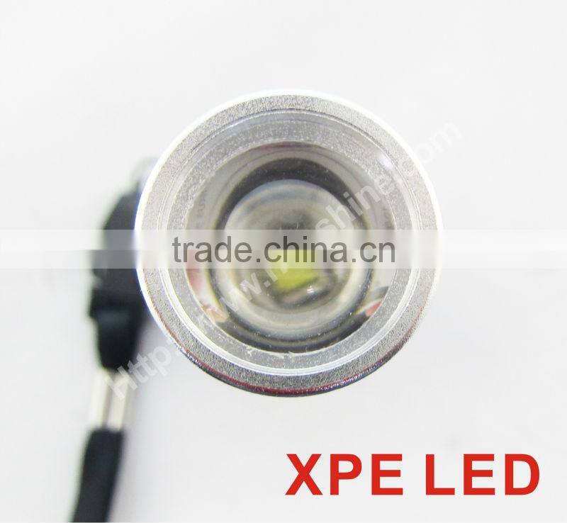 3w xpe adjustable focus beam rechargeable led torch