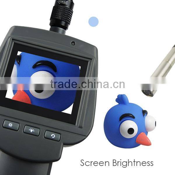 5.5mm Camera Industrial 2.4" HD Endoscope Snake Scope Waterproof 1M Cable Inspection Borescope 4 LED Engine Pipe Cam Tool