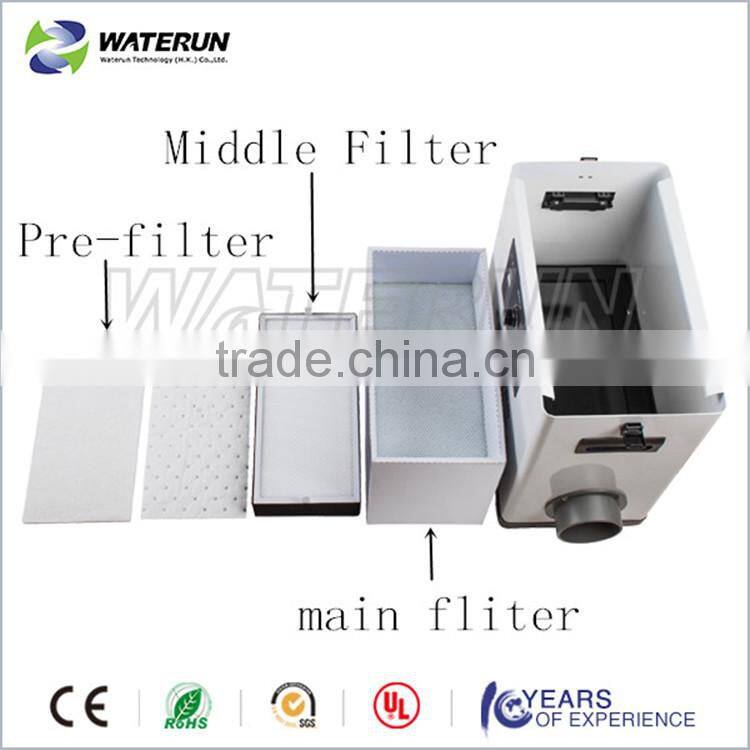 Weld fume extractor and portable gas disposal Smoke Cleaner equipment