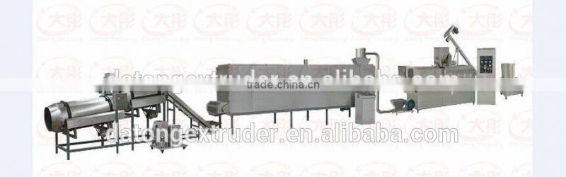 Automatic twin screw extruder food snacks machine