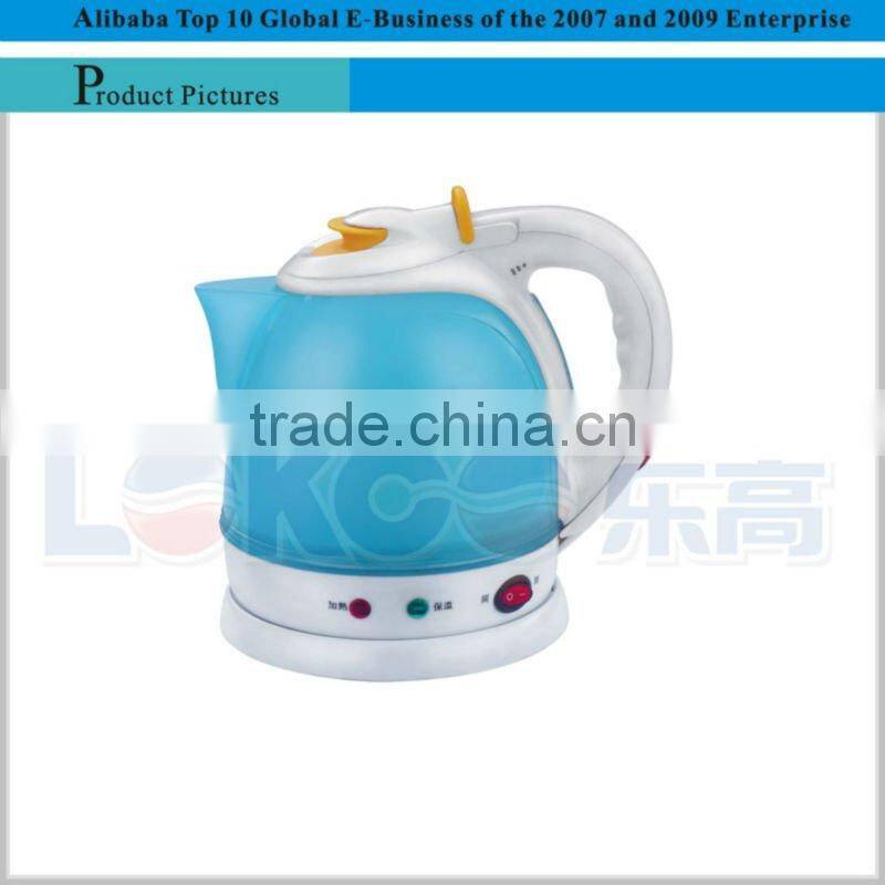 2012 Wholesale Colorful Plastic Electric Kettle