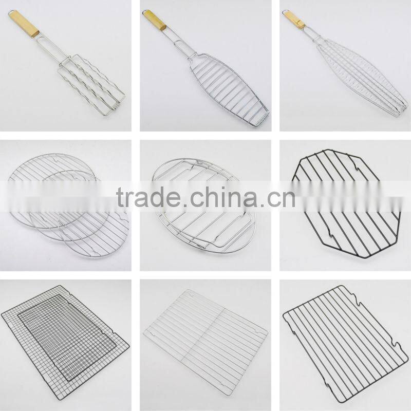 stainless steel round shape bbq grill