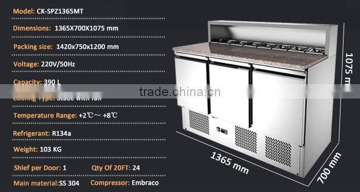 Three Door And Marble Top Saladette