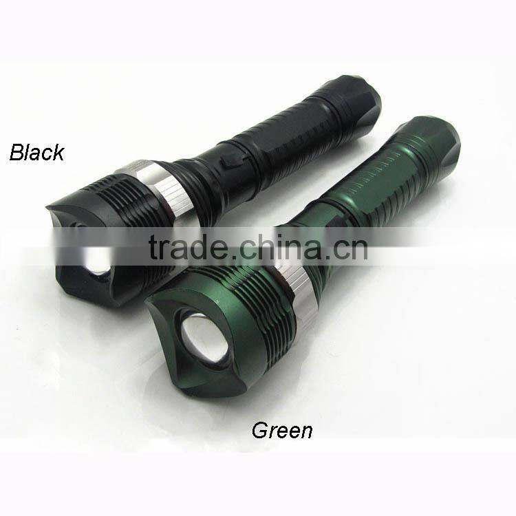 High quality Led zoom flashlight rechargeable aluminium led torch
