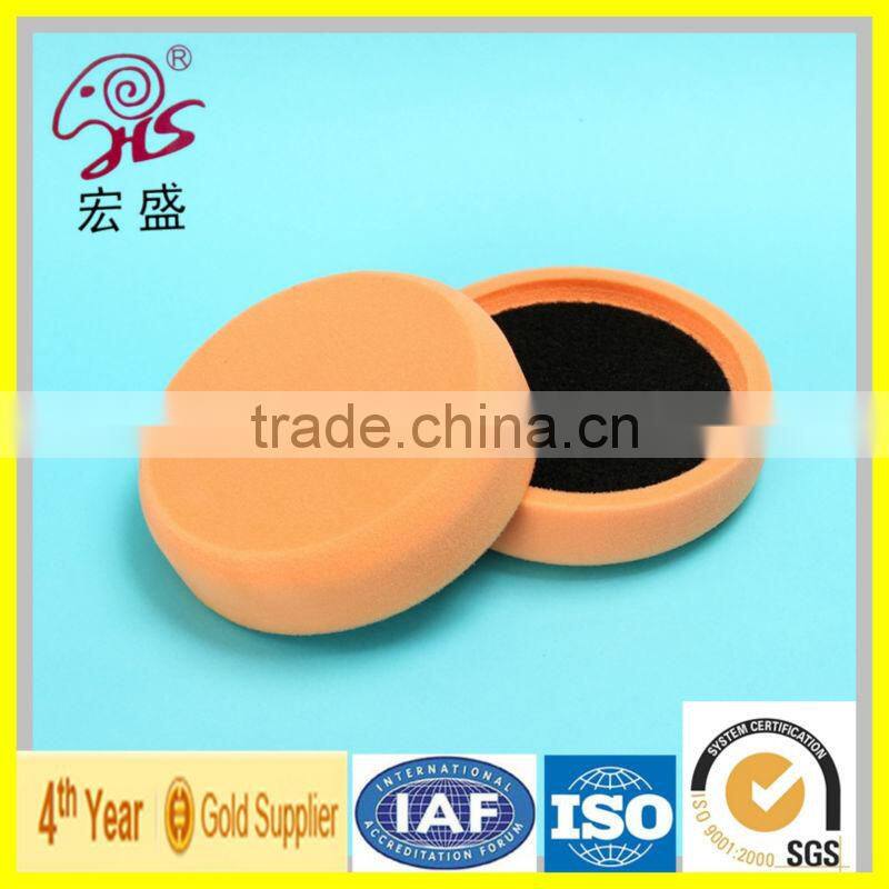 HongSheng Car Foam Buffing Waxing Pad With Magic Tape