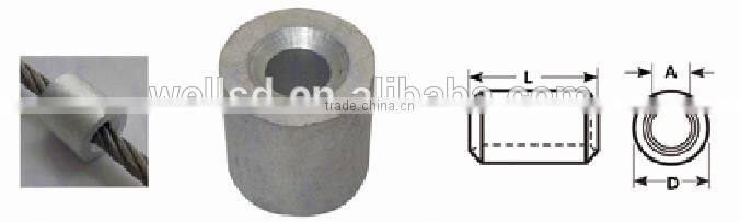 High quality oval 8-shaped aluminum sleeves