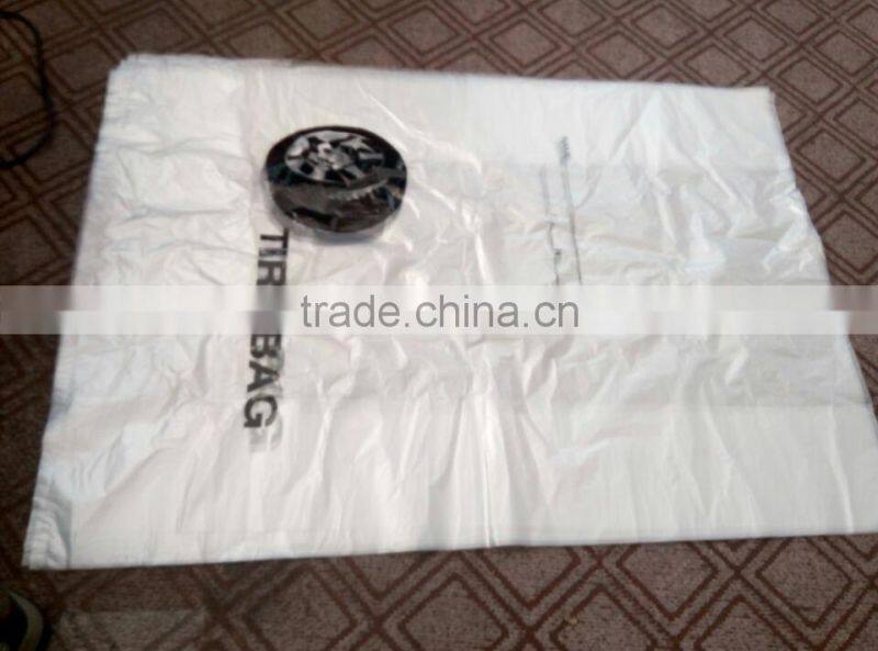 Custom and disposable plastic tire bags