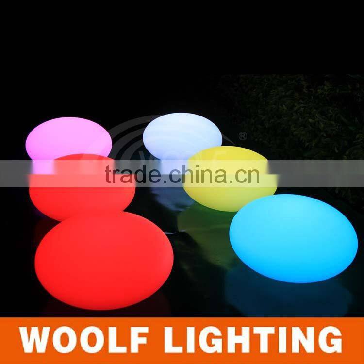 33cm waterproof IP68 RGB colors rechargeable floating led oval light