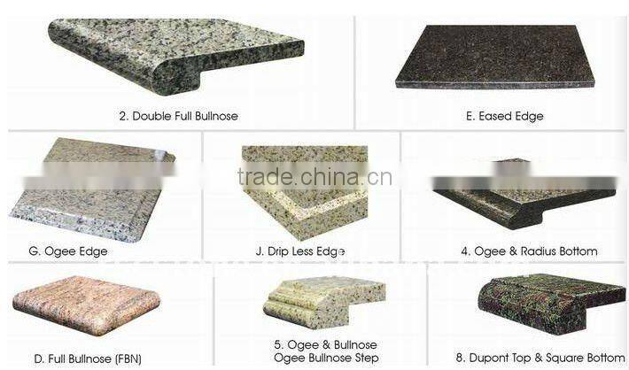 peach red G687 granite countertop