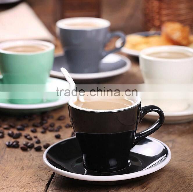 Good quality custom 80ml procelain coffee set with logo