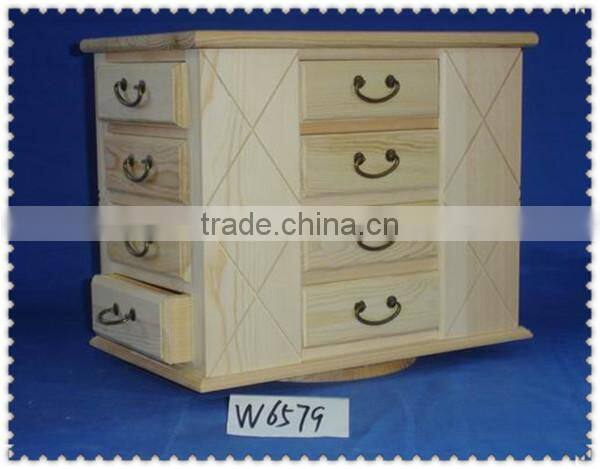 eco-friend natural wooden cabinet with basket drawes for living room