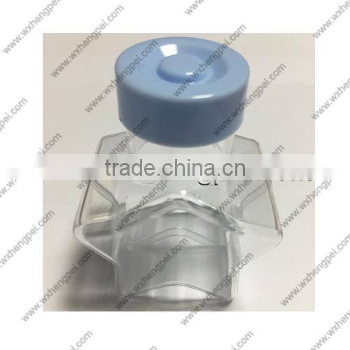 Transparent cleverish portable cute star plastic storage jewelry box kit