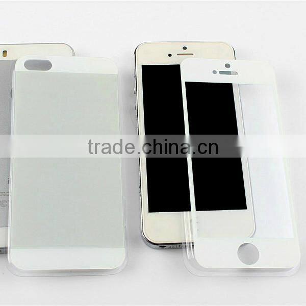Hot-sale Colorful Tempered Glass Film for Iphone 5s, screen protector film