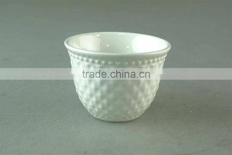 New Printing Design White Ceramic Tea Cup In Stock, 6 Pcs Packing Gift Box ,Ceramic Cup For Wholesale