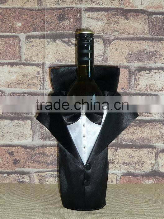 animal design with handle leather fabric wine bags