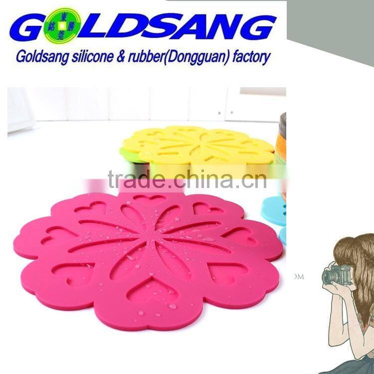 colorful silicone coffer cup mat table mat can print logo