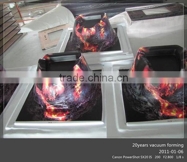 Customized Distortion printing vacuum forming