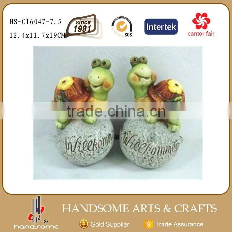 Home and Garden Decoration Tortoise Sculpture Ceramic Animal Figurines
