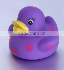 Lovely baby floating bath logo printed rubber duck tub swimming duck