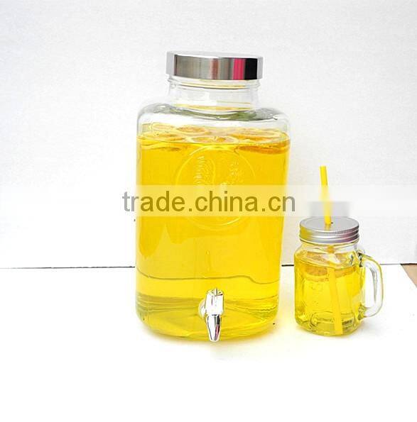 cock embossed obseession garden terrace glass drinking water dispenser