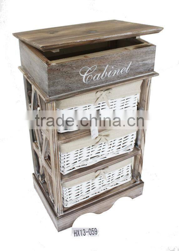 2013 newly arrival vintage furniture closets of woven drawer