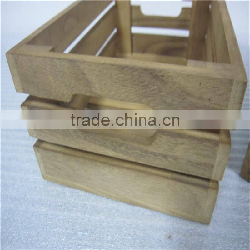 Modern style pine wooden storage box wooden crates