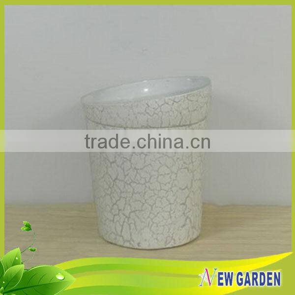 2015 New Design Handmade Home Decor Round Metal Miniature Flower Pots