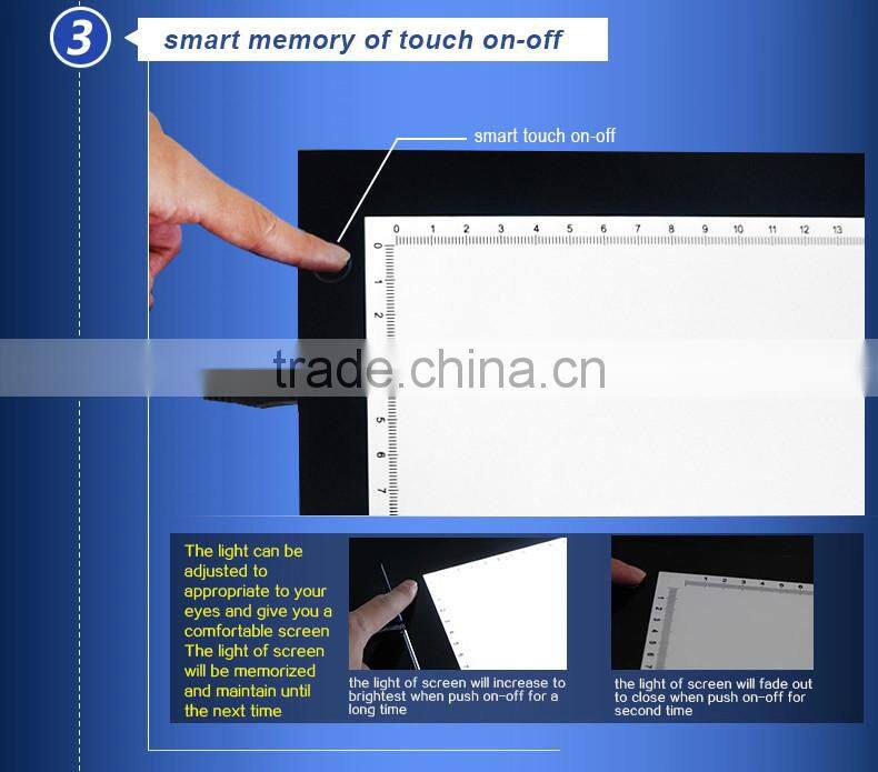 2016 Wholesale good quality copy board led drawing pad art craft for kids