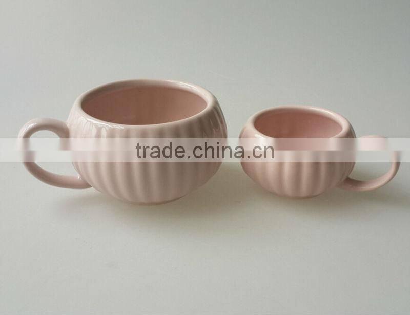 2014 Fashion ceramic 280ml coffee cup saucer