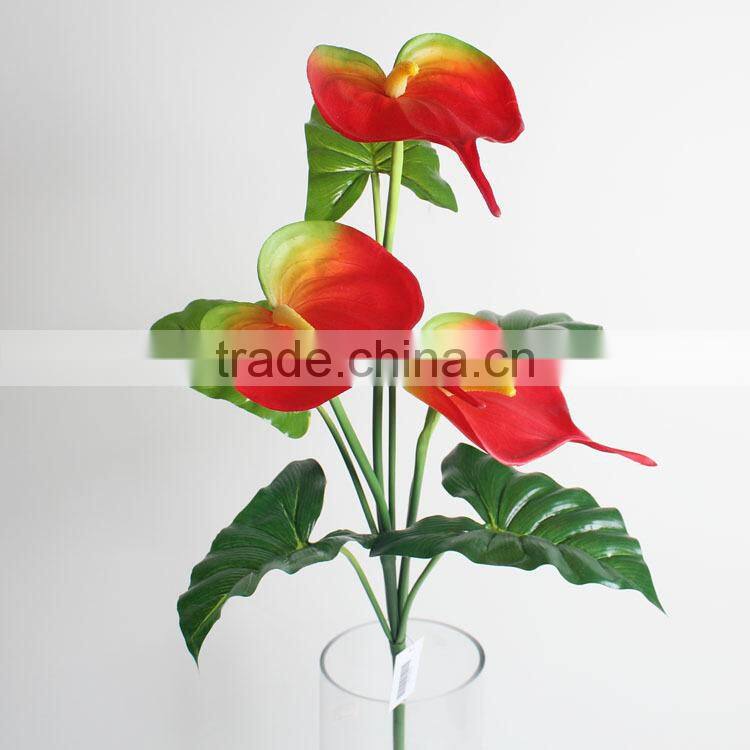 Vivid fake artificial Anthurium decorative Anthurium flower for landscaping decoration
