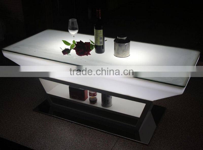 lighting led wedding party counter, led luminous nightclub furniture