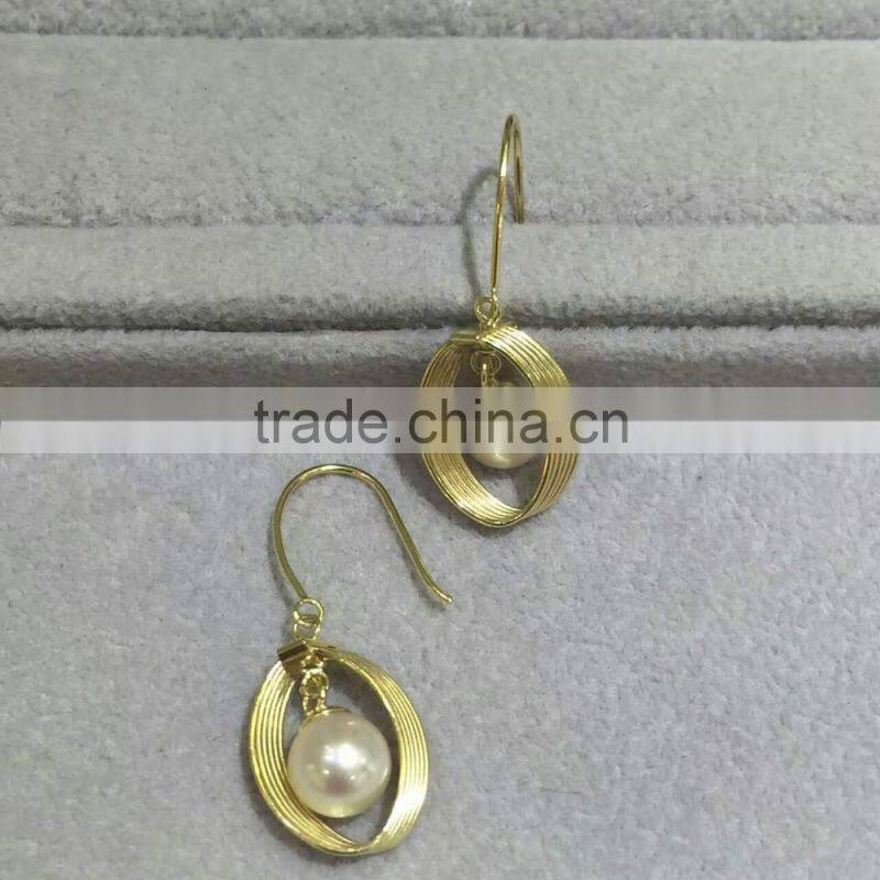 5-5.5mm white Akoya pearl earring designs