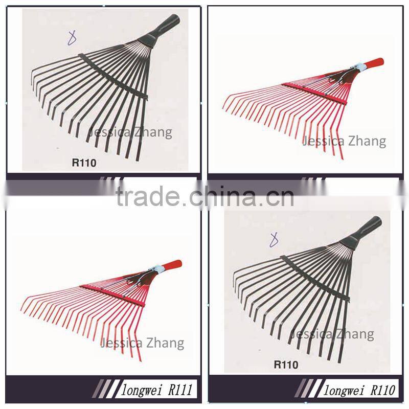 High quality long handle steel rake