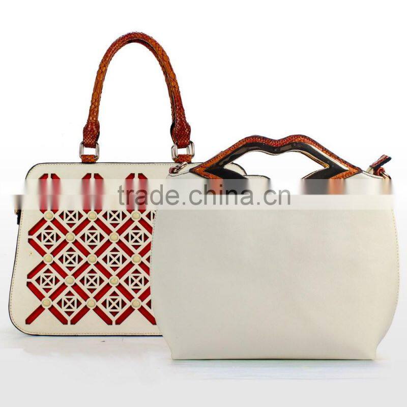 Alibaba china bag in bag hollow out ladies fashion handbag