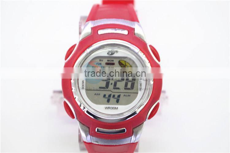 Factory price red child digital watch