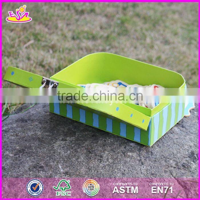 2017 new design lovely wooden kids toy storage W08C172