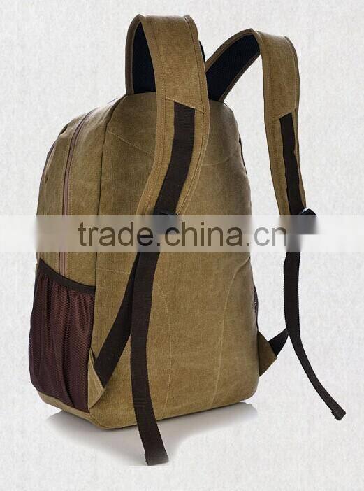 High quality canvas cheap cool backpack for students