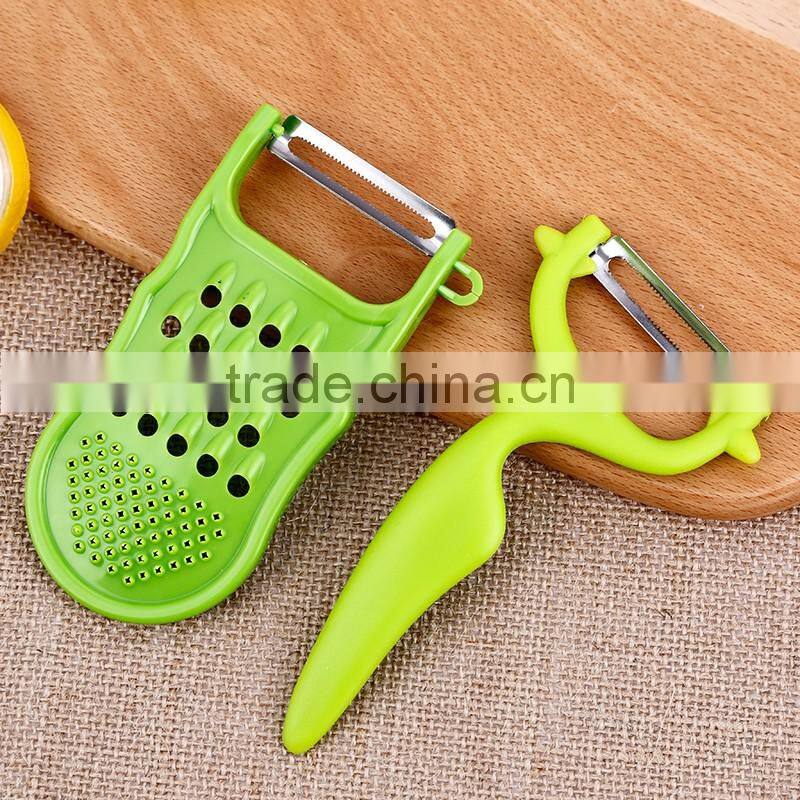 Factory price multi functional high quality PP material stainless steel blade peeler