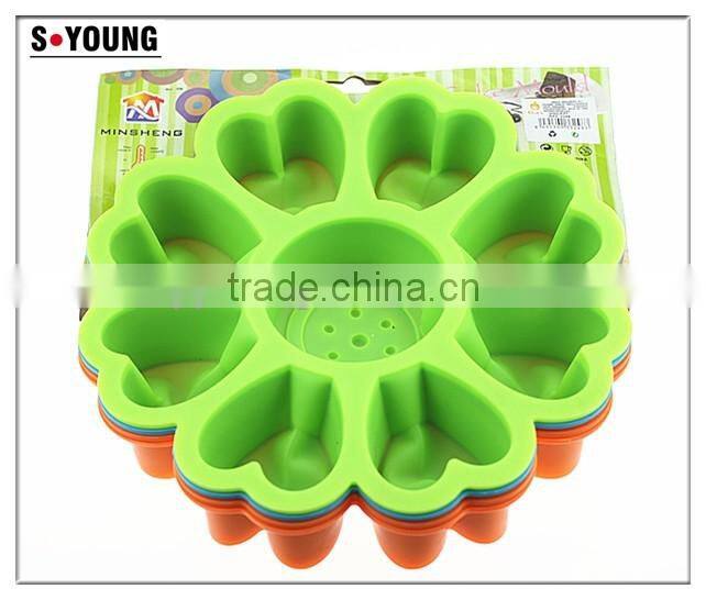 11010 flower t Shape Silicone cake Mold