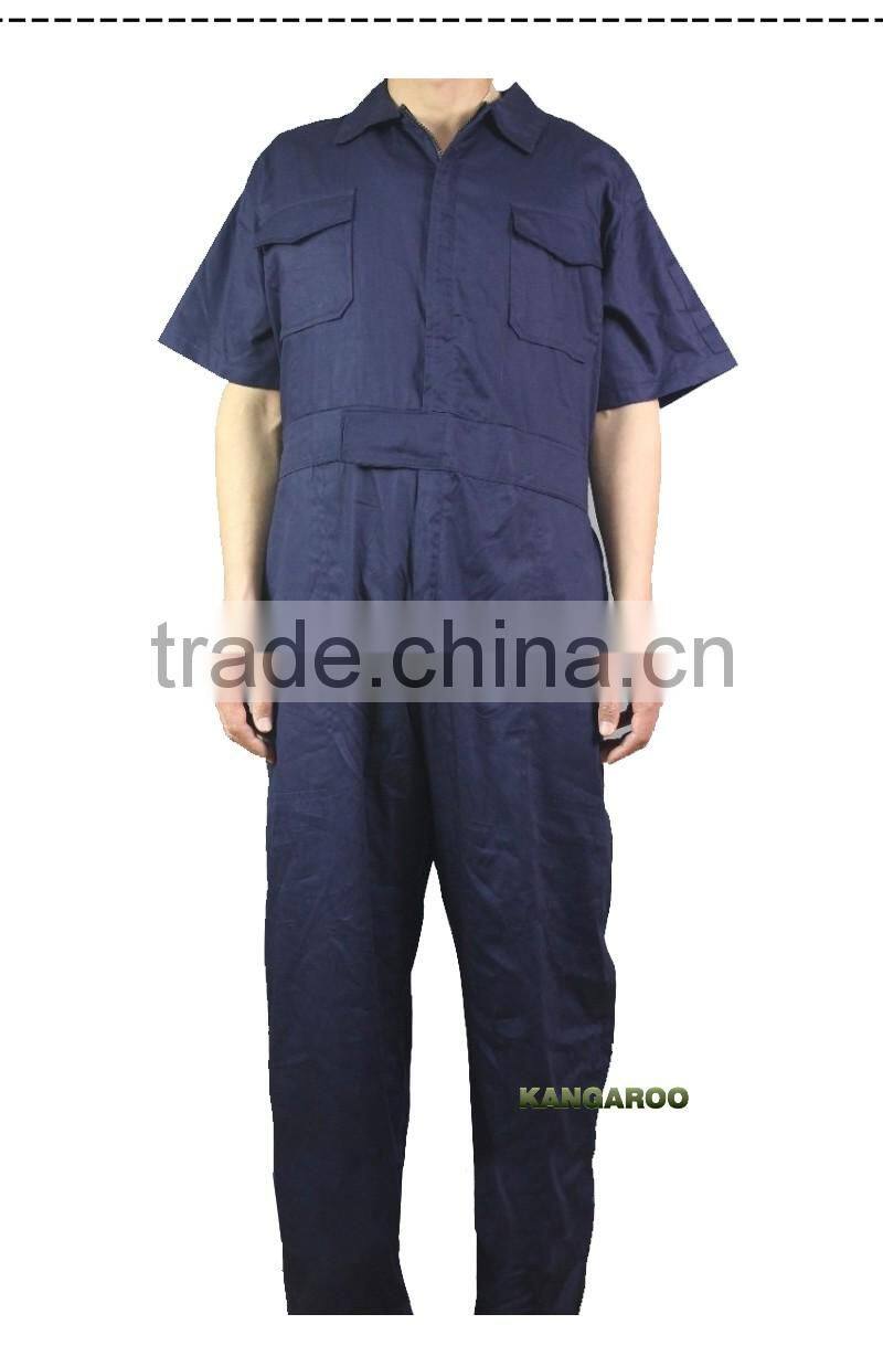100% Cotton Short Sleeve Lightweight Summer Coveralls For Men
