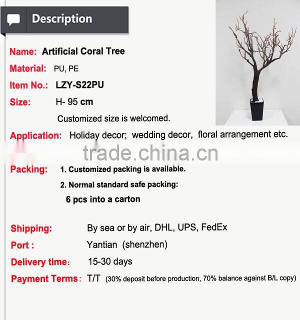 popular wedding centerpieces wedding table tree centerpieces artificial tree without leaves made in china