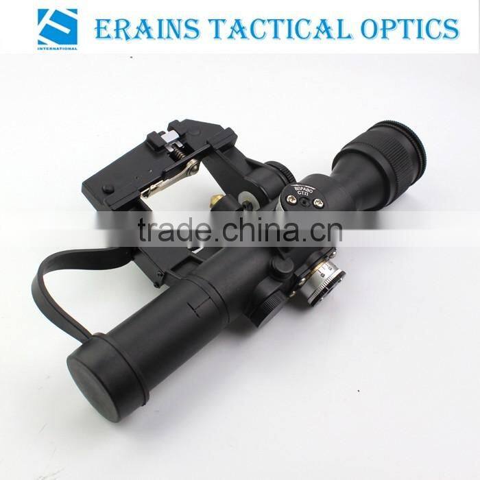 Military Standard Riflescope with SVD 4X24 Red Illuminated Reticle Rifle Scope